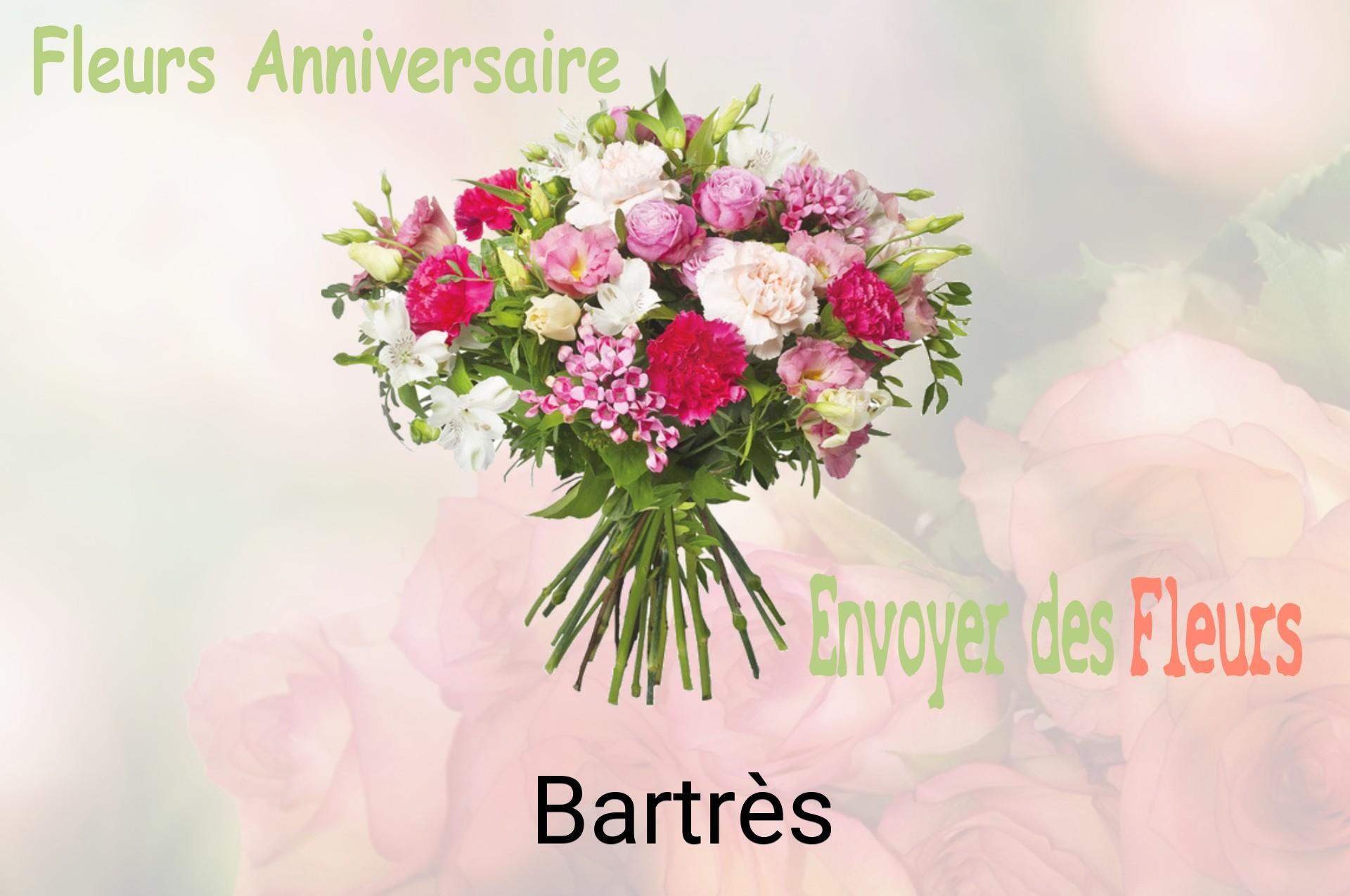 Bouquet de fleurs d’anniversaire livré à Bartrès