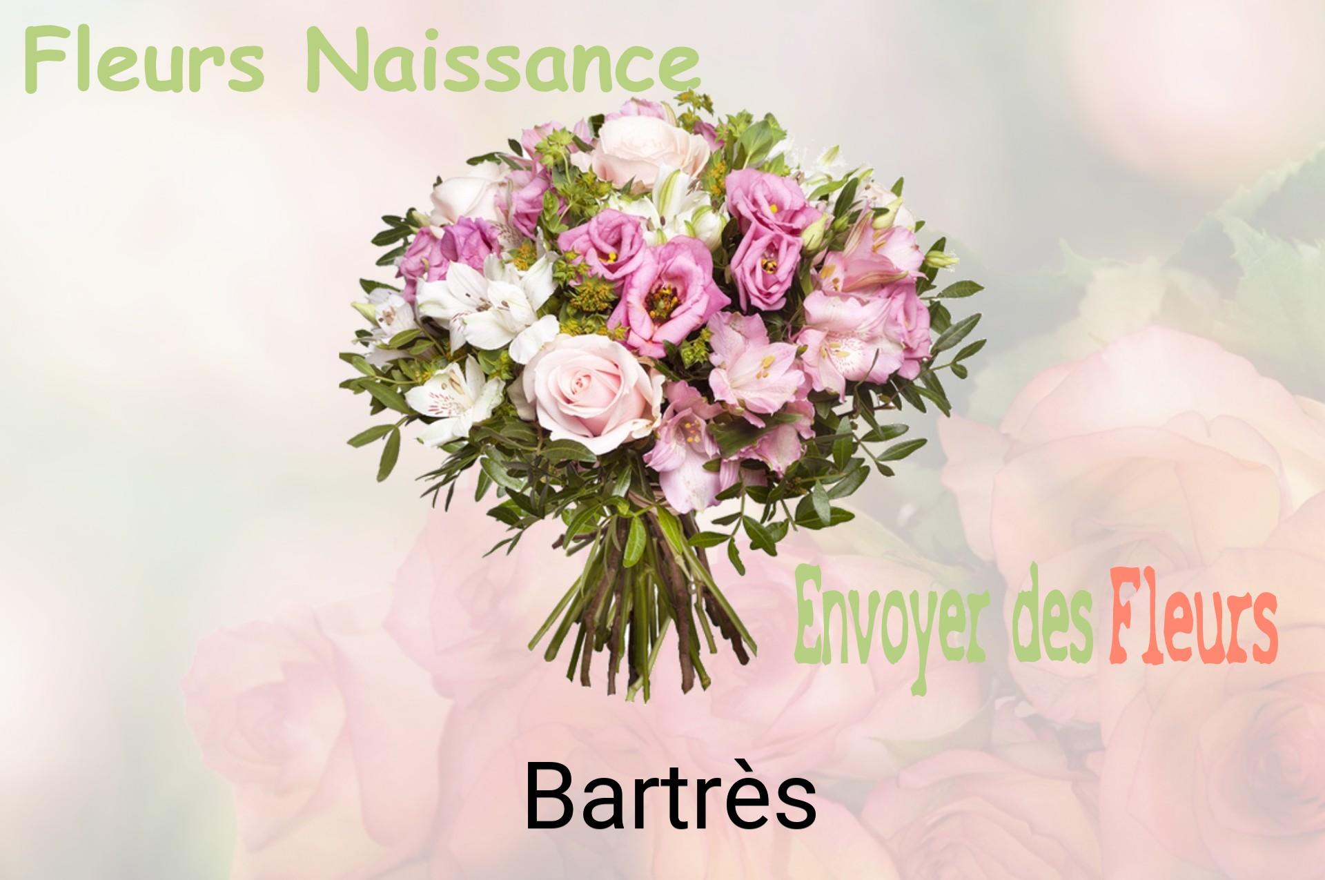 Bouquet de fleurs de naissance livré à Bartrès